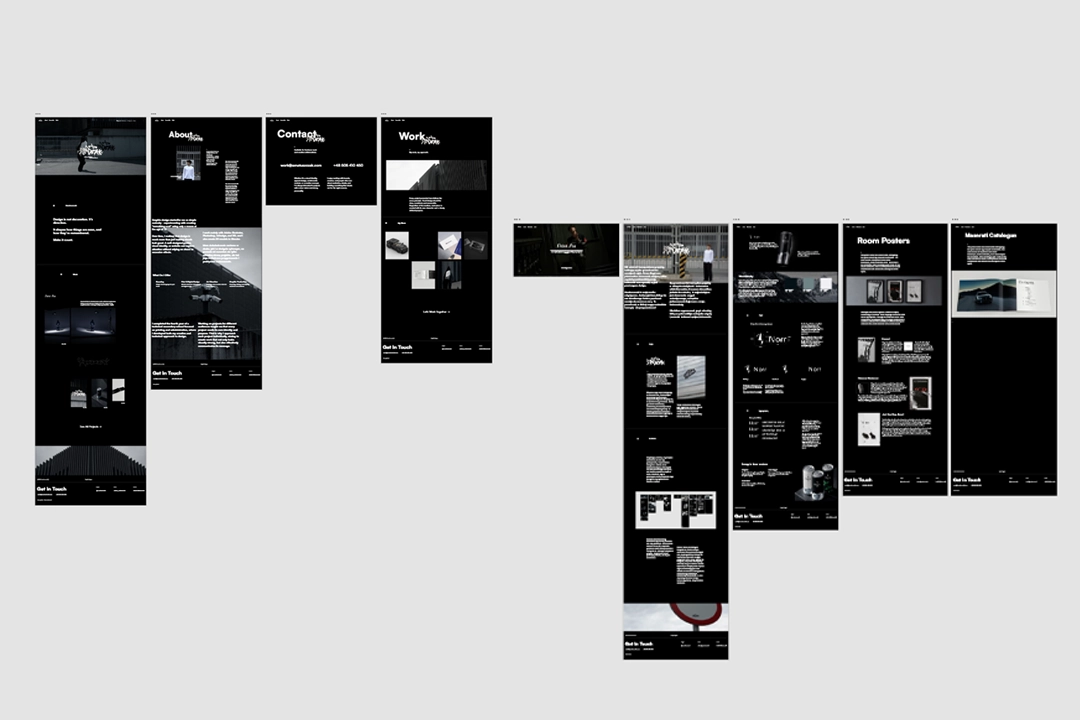 Portfolio website view